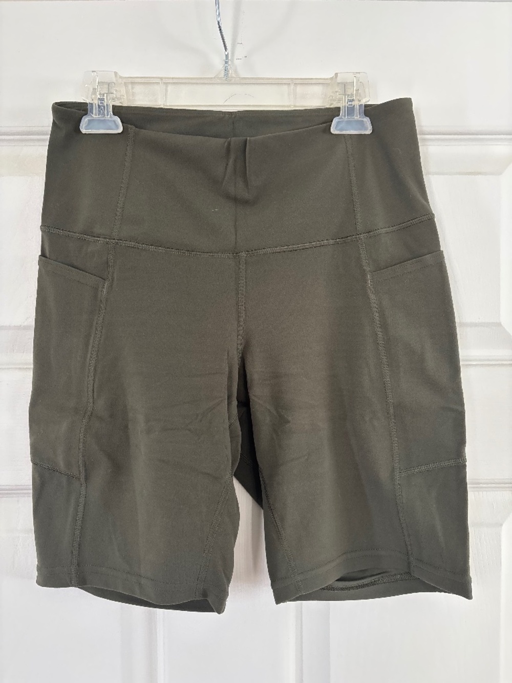 Olive green Patagonia biker shorts size M